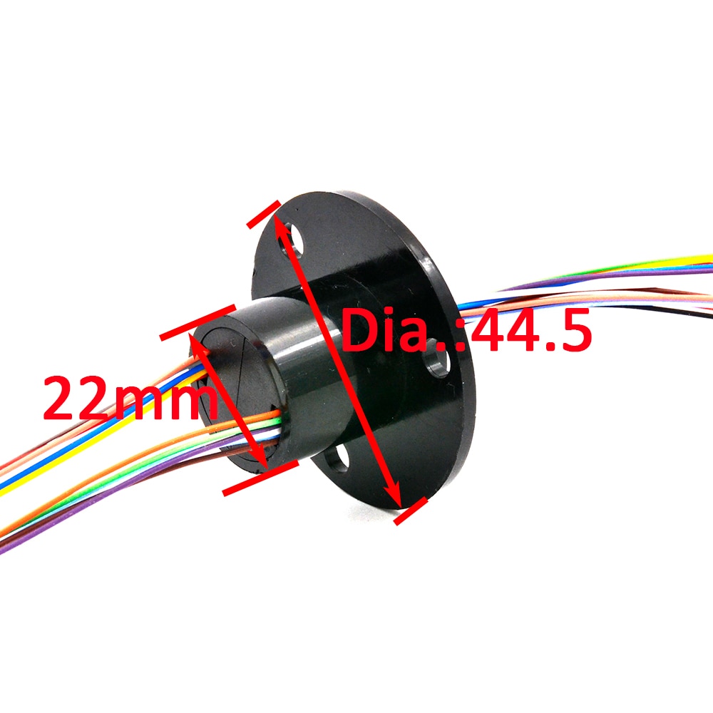 Elektrische Slip Ring 22Mm 2/4/6/8/12/18/24 Kanaals 2A Slip Ring rotary Joint