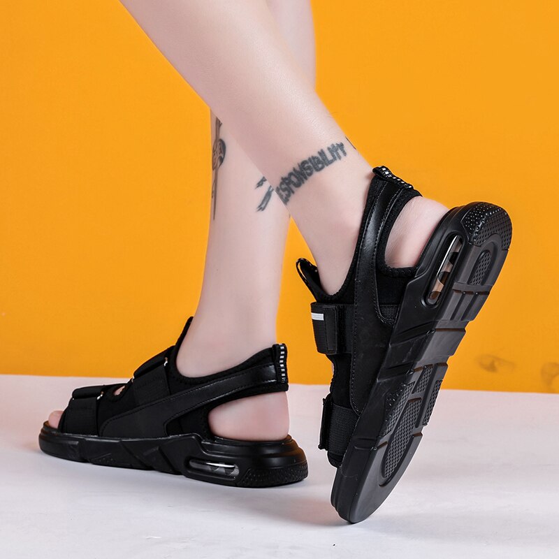 Fznyl kesä miesten sandaalit ilmatyyny vaimennus urheilu rantasandaalit miehen ulkoilu kengät miesten sandaalit 39-44