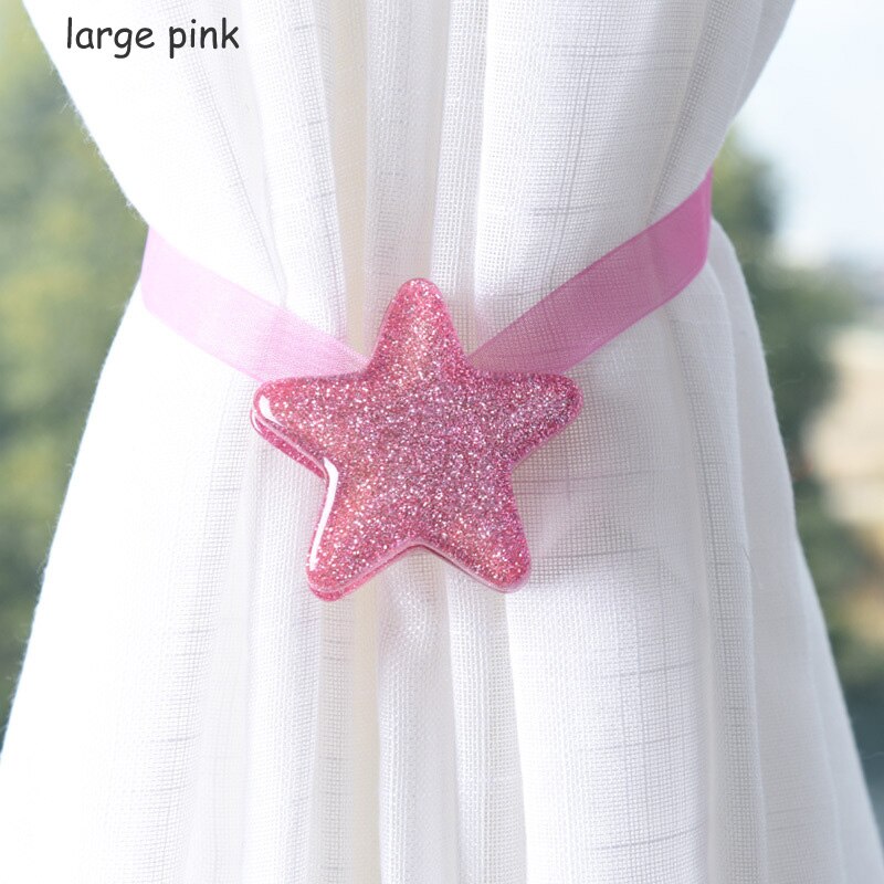 Star Curtain Broach Home Room Curtain Buckle Luck Star Curtain Decoration Accessories Magnetic Tie Back Holder Europe Style