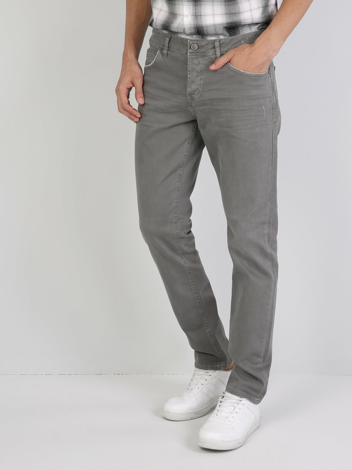 Colins – pantalon droit pour homme, taille haute, taille haute, 44 pièces: 34 32