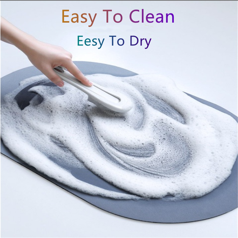 Alfombra de ducha de baño súper absorbente, juego de alfombras y alfombrillas de baño de secado rápido, alfombra antideslizante para puerta de baño, cocina, hogar, a prueba de aceite