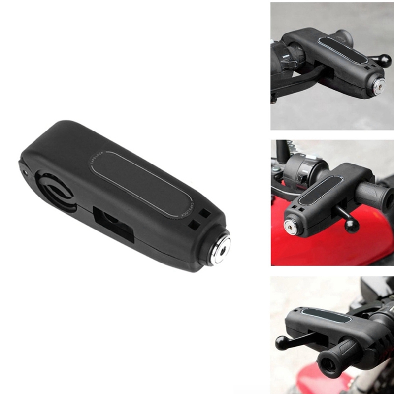 Portable Bike Handlebar Lock Bicycle Grip Security Lock Motorcycle Padlock with Keys Bicycle Accessories