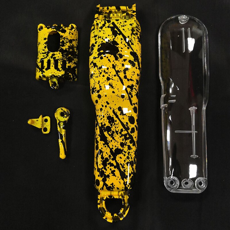Electric Hair Clipper Shell Kit Camouflage Barber Shop Styling Trimmer DIY Housing Cover for Wahl 8148 8591 Hair Cutting Machine: Yellow