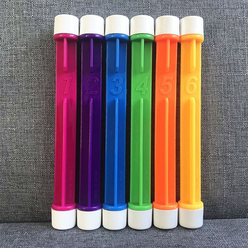 6 Pcs Colorful Swimming Pool Diving Stick Toy Sinking Underwater Fun Toys Dive B36E
