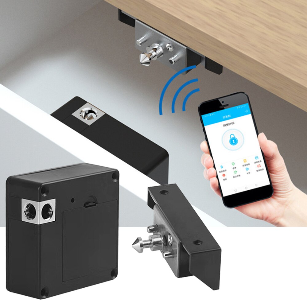 Keyless Invisible Drawer Lock Intelligent IC Card TTLock APP Cabinet Locker Unlock Smart Electronic Furniture Wooden Door Locks