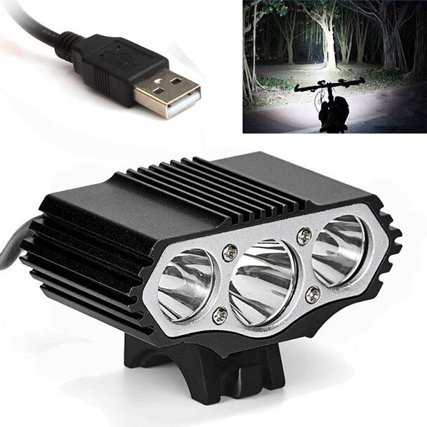 12000 Lm 3 x XML T6 LED 3 Modes vélo lampe vélo lumière phare cyclisme torche vélo en plein air vélo lumière accessoires