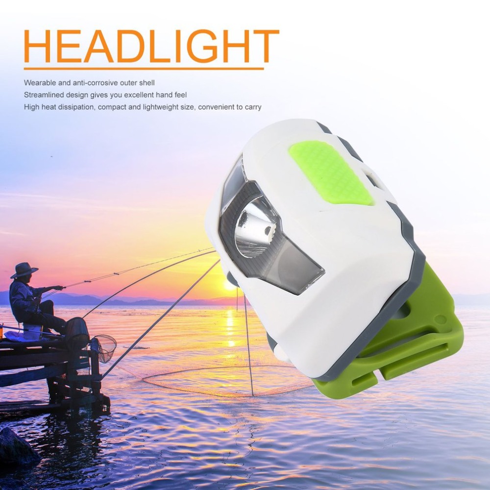 ICOCO LED Hoofdlamp Koplamp Lamp Camping Inductie Koplamp Batterij Aangedreven voor Camping Wandelen Vissen Outdoorb