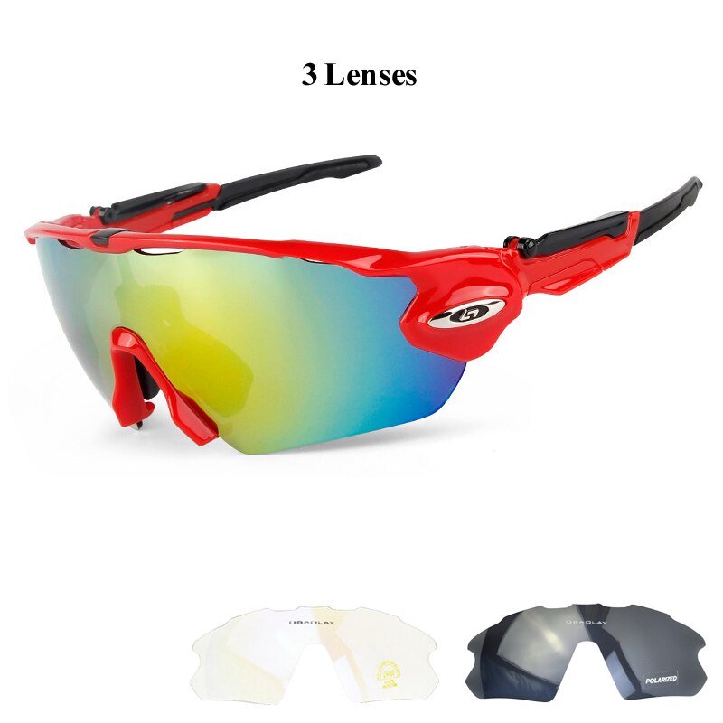 Hombre gafas de ciclismo polarizadas gafas de sol de ciclismo gafas de bicicleta MTB gafas deportivas de bicicleta con marco de miopía
