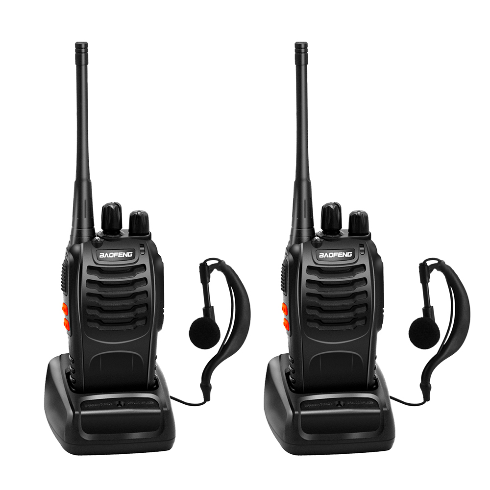 2 Stuks Baofeng Handheld 5W BF-888S Walkie Talkie Draagbare Radio Station 888S Uhf 400-470 Mhz 16CH bf 888S Comunicador Zender