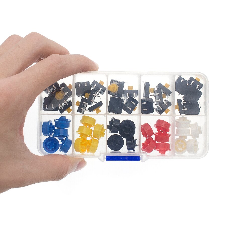 25PCs boxed 12X12MM Big key module Big button module Light touch switch module with hat High level output for arduino usb