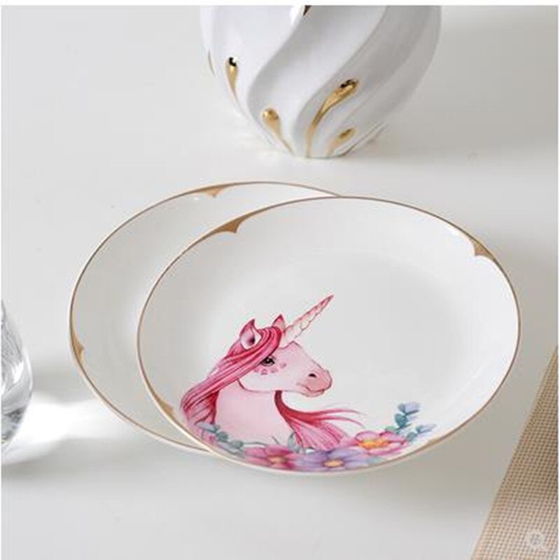 American country ceramic plate pendant, home restaurant, bar and hotel wall decoration crafts, animal pattern artwork