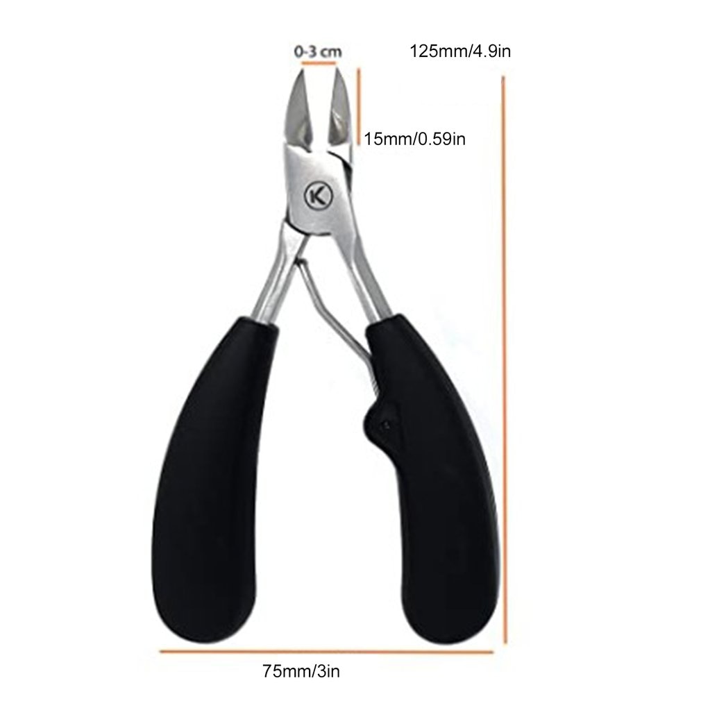 Thick Toe Nail Clippers Remove Dead Skin Nail Correction Nippers Ingrown Toenail Cuticle Scissor Edge Cutter Pedicure Care Tool