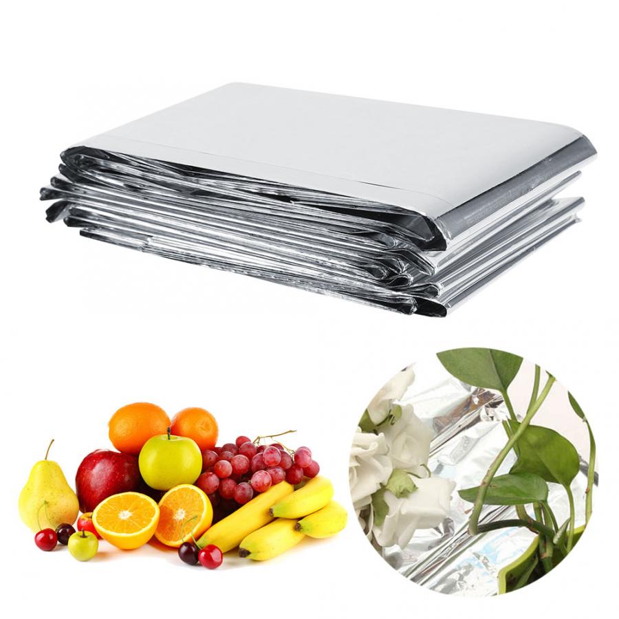 Silver Reflective Film 1Pc 210 x 120cm Silver Plant Reflective Film Garden Greenhouse Grow Light Accessories
