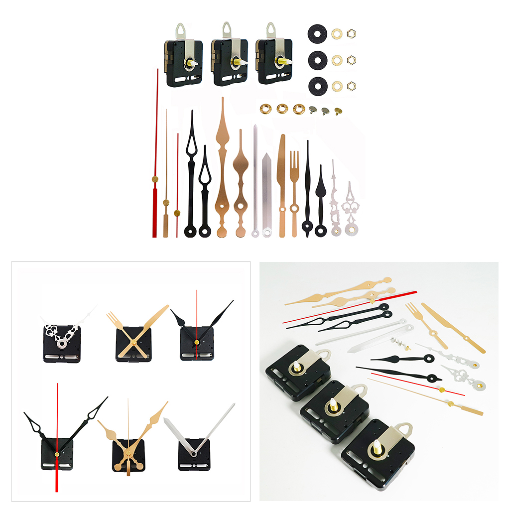 Non Ticking Quartz Clock Movement Mechanism Clock Motor Set for DIY Repair Replace Tool Hands Clock Home Decoration Accessories