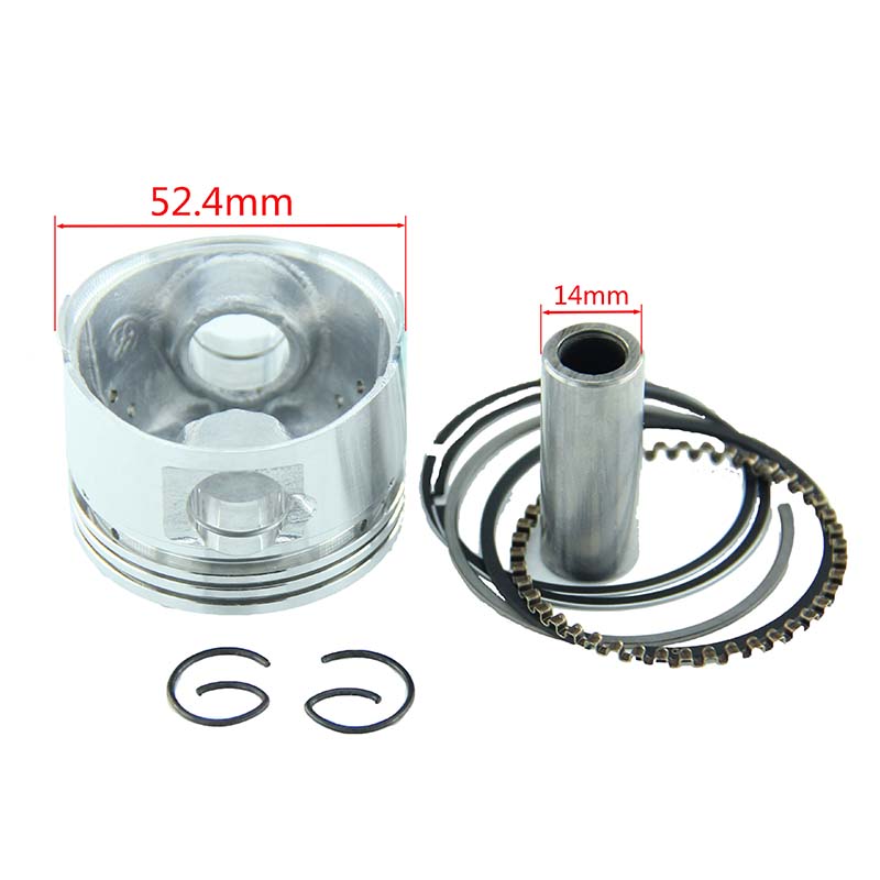 Motorcycle Piston Kits Piston Ring Kit For Lifan 125cc Engine - 52.4mm, 14mm Pin, Fits Pit Pro Dirt Bikes & ATVs 125cc Piston Kit - Foto 5
