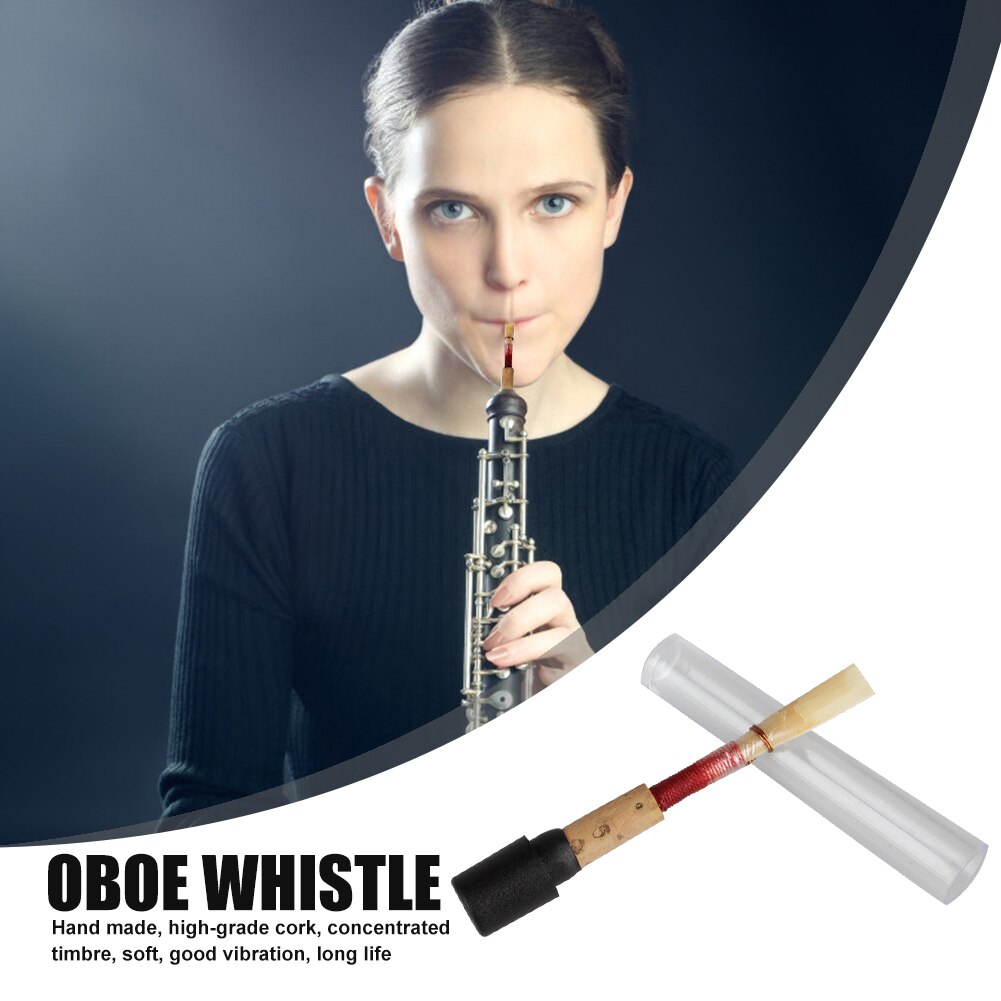 Handgemaakte Zachte Hobo Riet Natuurlijke Hobo Fluitje Wind Instrument Onderdelen Accessoires Riet Hobo Kurk Fluitje Houtblazers