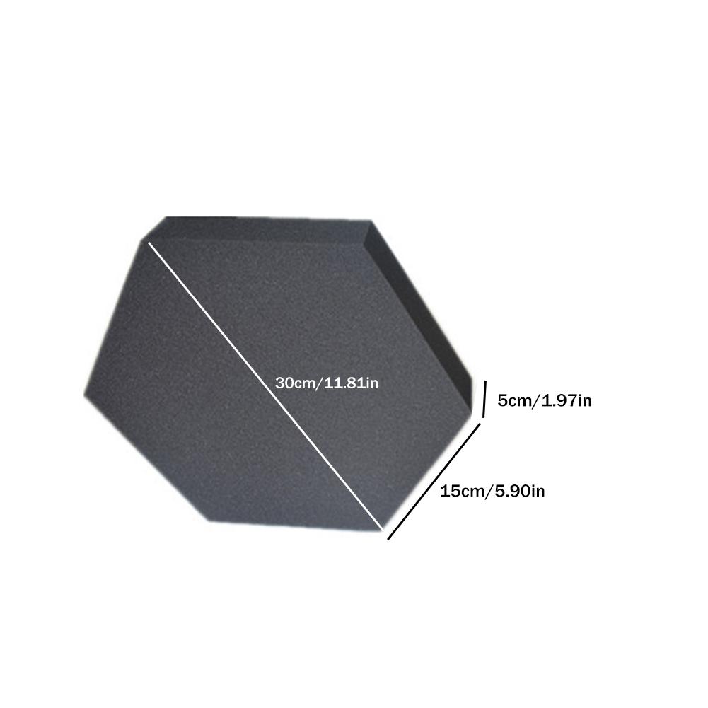 6PCS Acoustic Panels Hexagonal Sound Proof Padding Sound Dampening Panels for Home & Offices Wall KTV Recording Studio #CW