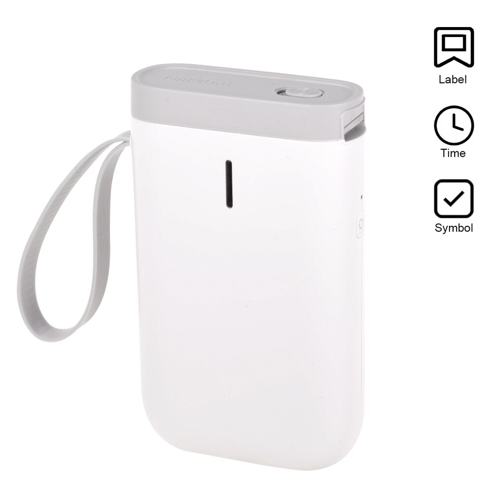D11 draagbare handheld thermische etikettenprinters, bluetooth-etikettenmaker, draagbare draadloze etikettenprinter voor thuisgebruik: Wit