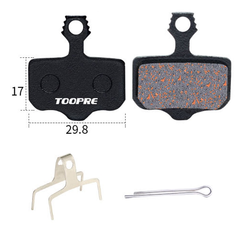 TOOPRE-pastillas de freno de disco para bicicleta de montaña, fibra de cobre semimetálica para Shimano M446 355 395 BB5 SRAM AVID HAYES Magura ZOON