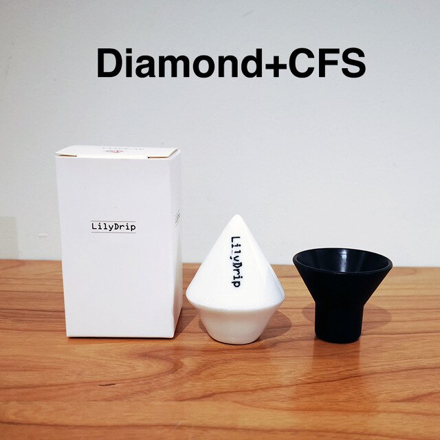 Lilydrip-transformador de gotero de café, convertidor de filtro de papel, inversor Compatible con la mayoría de gotero cónico V60, ayuda a la elaboración: Diamond CFS