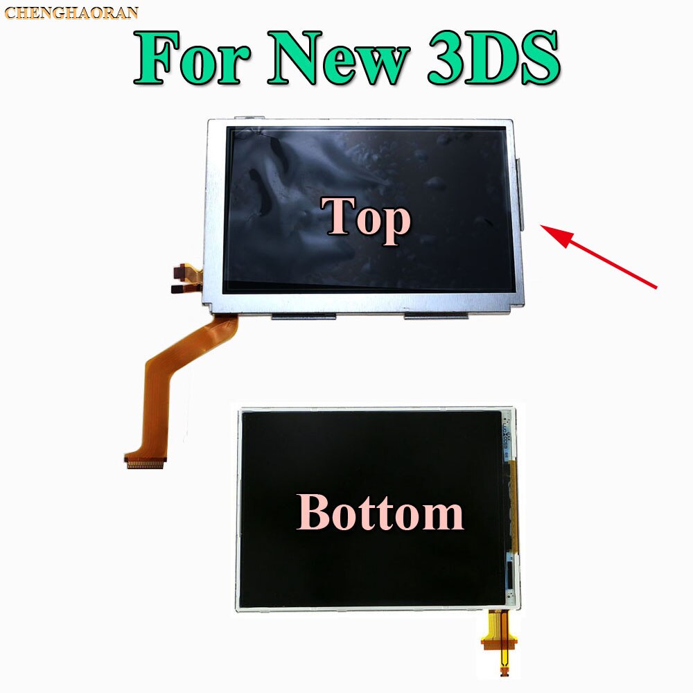 1pcs Top Upper & Bottom Lower LCD Display Screen Replacement for Nintendo DS Lite For DSL For NDSL For 3DS 3DS XL LL: For New 3DS Top