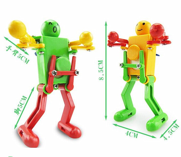 verkoop Clockwork Spring Wind Up Speelgoed Dansende Robot Speelgoed voor Kinderen Kinderen Speelgoed swing robot WYQ