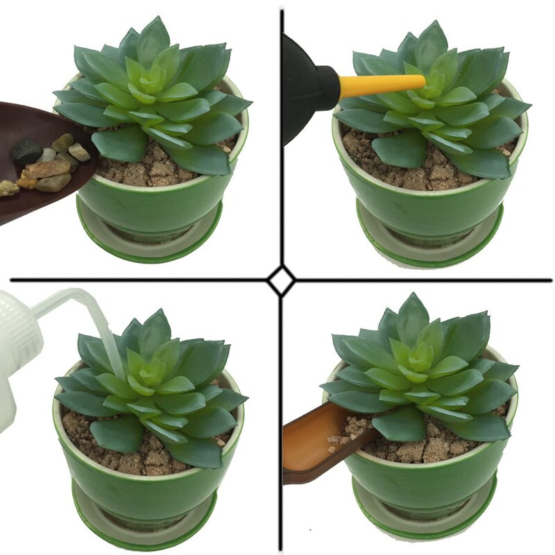Kit de maceta para jardín de 20 piezas, juego de herramientas para plantar suculentas DIY, herramienta de siembra para trasplante de siembra