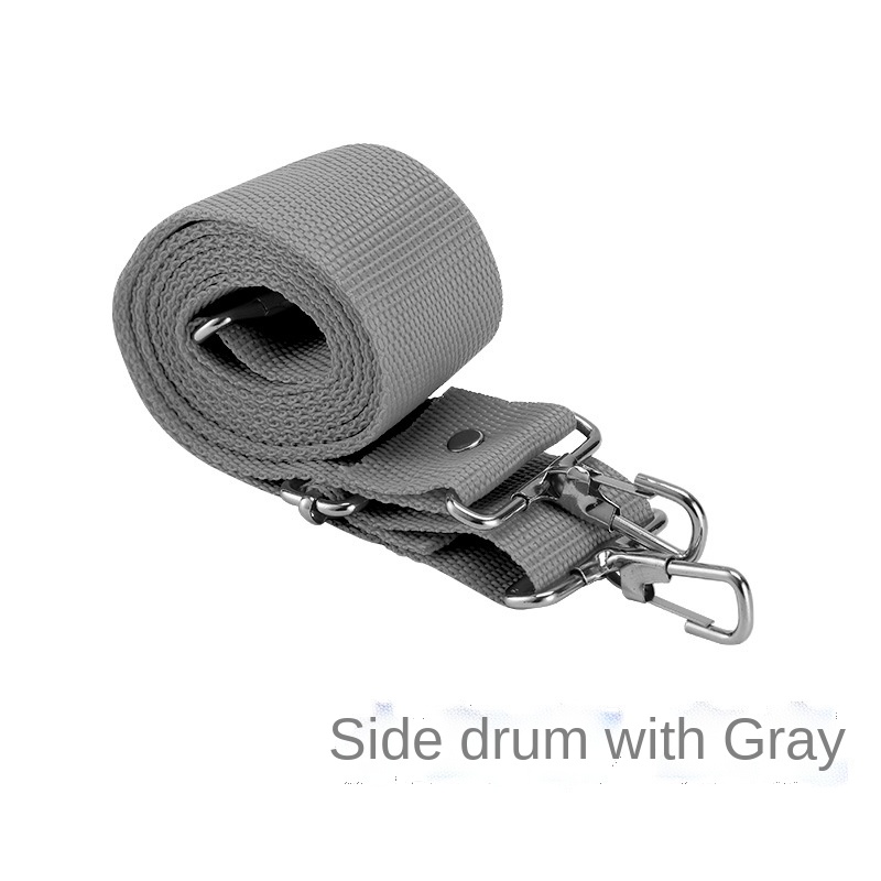 Accesorios para Instrumentos Musicales, correa ancha de 3,6 CM, tambor pequeño con número de tambor, accesorios universales: Gris