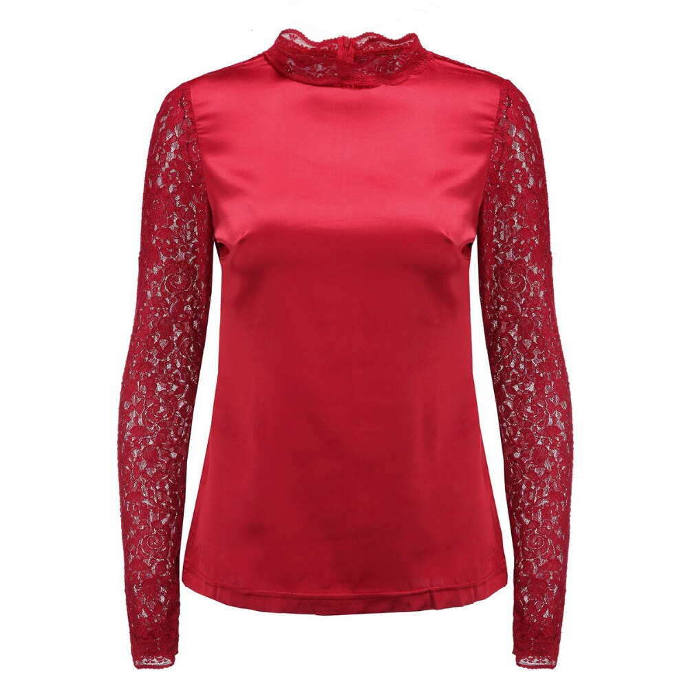 PLUS Wine Red Cold Shoulder Blouse Basic main image 0