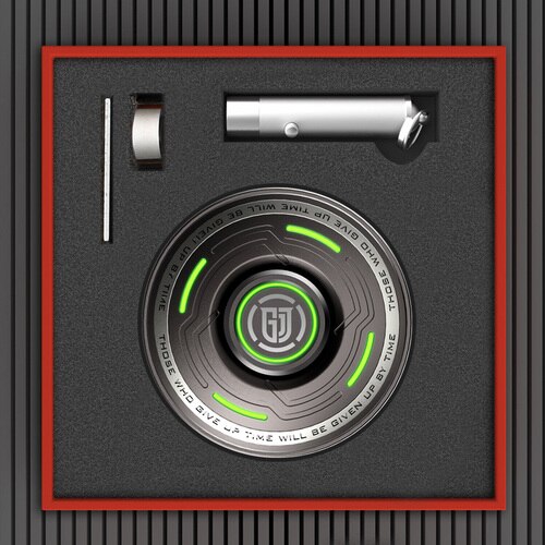 UFO Multifunction Luminous Fidget Spinner Mechanical Shape Advanced R188 Mute Bearing Hand Spinner Stress Relief Toys for aldult: Grey-Standard