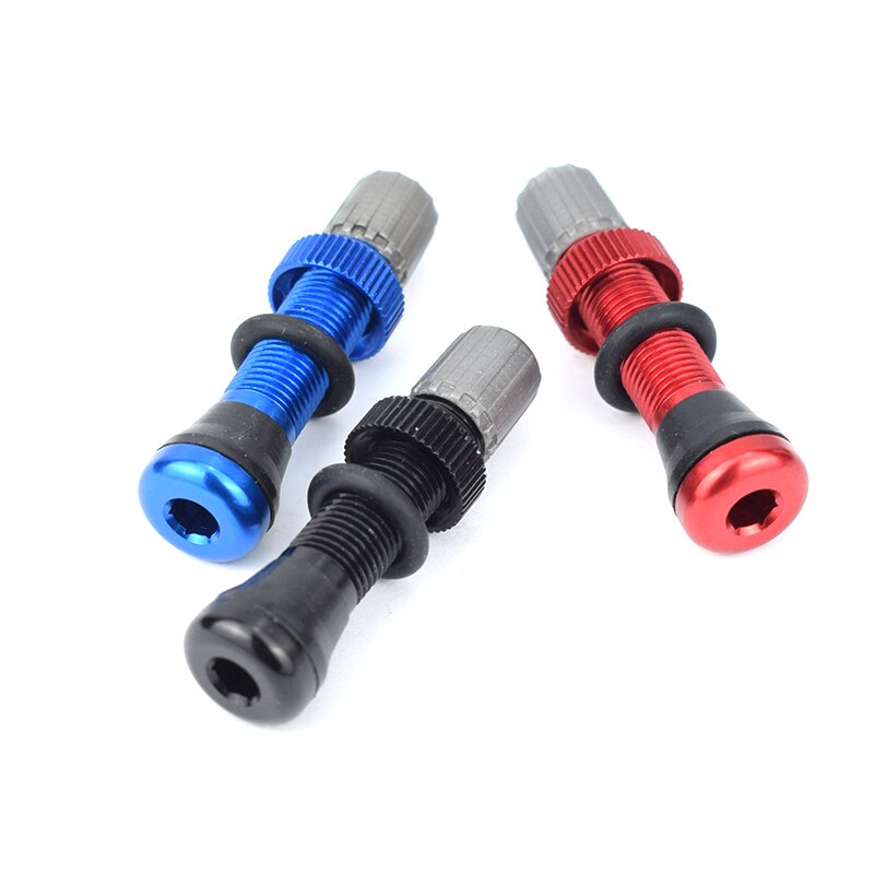 1pc/2pc 40 millimetri MTB Della Bicicletta Schrader Senza telecamera D'aria Valvola per montagna bicicletta Valvola della Rotella del Cerchio Senza telecamera D'aria del Pneumatico valvola del pneumatico Della Bicicletta Accessori