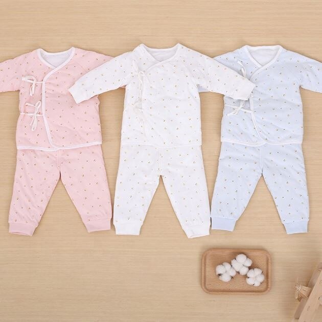 Katoen Gewatteerde Baby Kleding Sets Lente Herfst Pasgeboren Baby Meisjes Kleding Lange Mouw 2 Stuks Casual Laced Baby jongen Cl