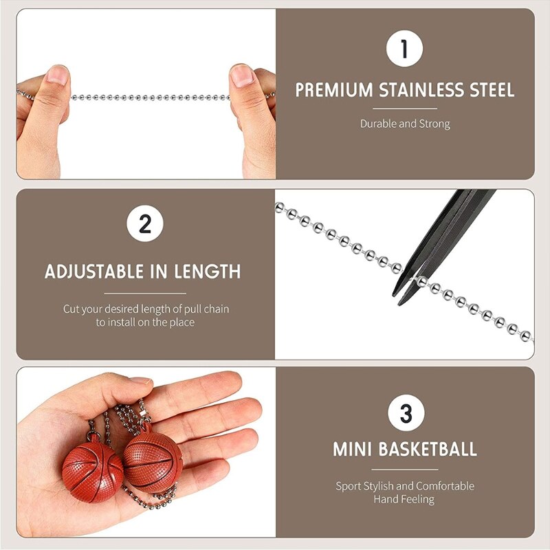 Basketball Lamp Pull Chains Ceiling Fan Light Pull Chain Connector Home Wedding