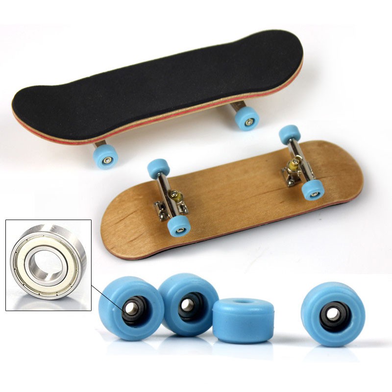 Ahorn træ finger skateboard gribebræt nyhed legetøj leje hjul skid pad