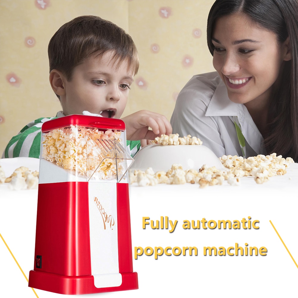 Home-made Automatic Air Popcorn Snack Machine Mini Popcorn Making Machine Electric Corn Popcorn Maker