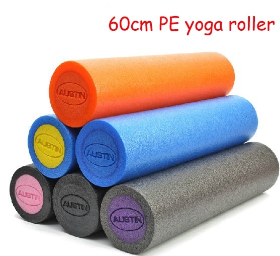 Miljømessig  pe 60 cm 24 tommers lengde yoga treningsklosser rulle pilates skaft skum gym trening innendørs fitness vaskbar unisex