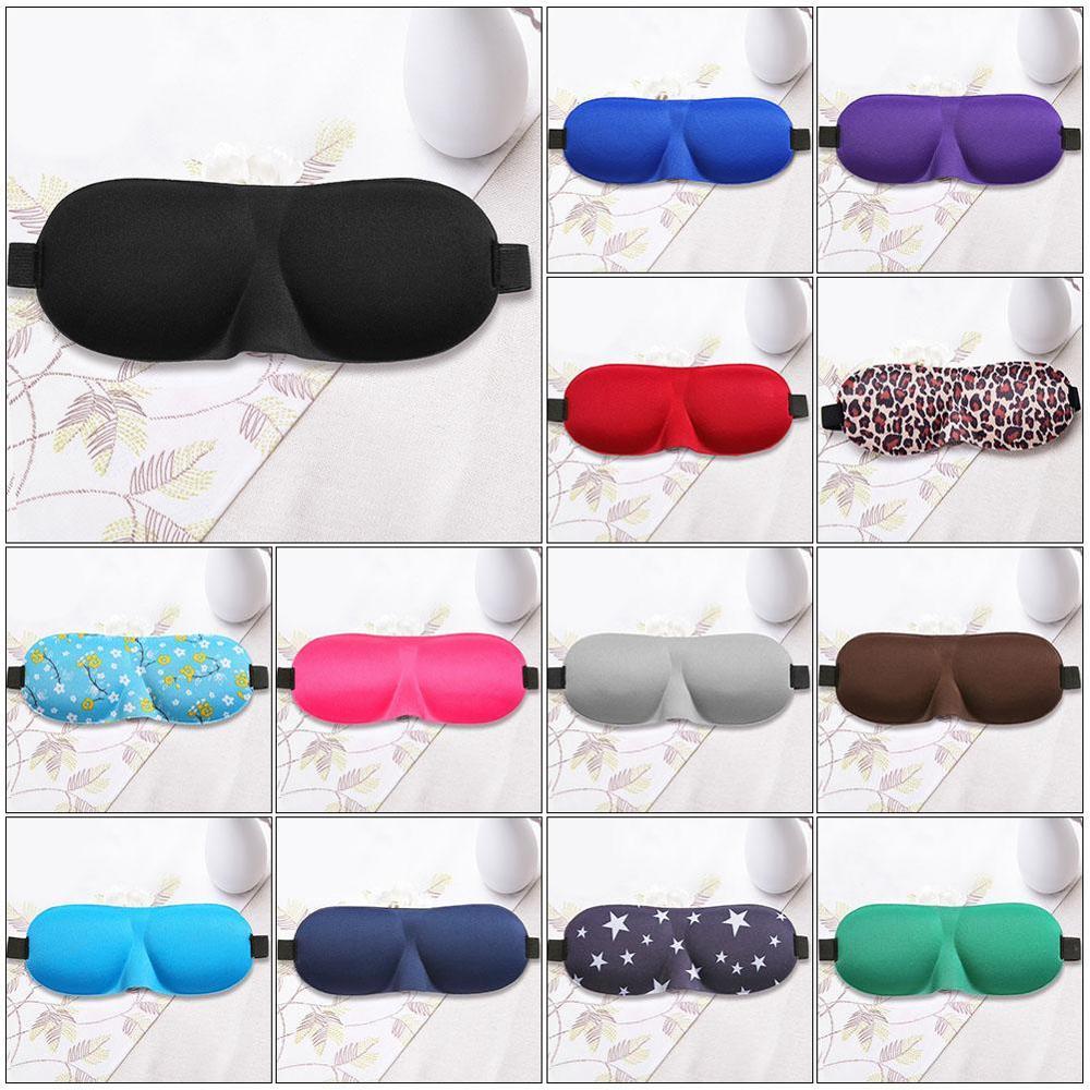 3D máscara de dormir transpirable mascarilla para dormir visera cubierta de sombra suave portátil venda de parche para los hombres las mujeres dormir bien