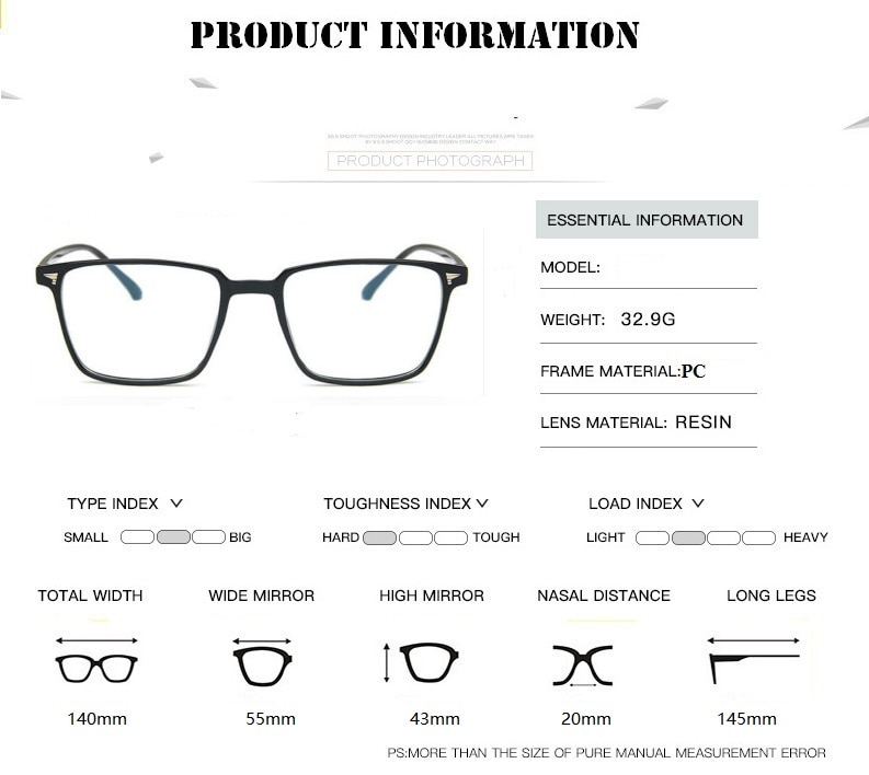 Heren klassieke vierkante brilmonturen merk dames decoratie optische bril heren