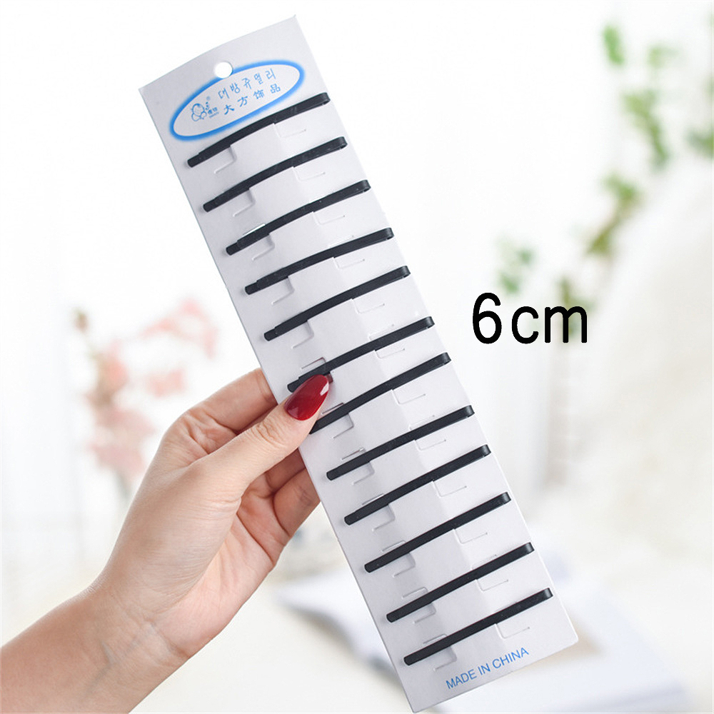 12 pçs/set clássico preto metal snap grampos de cabelo sem deslizamento gota de água grampos de cabelo presilhas para mulheres criança meninas cocar: YELLOW