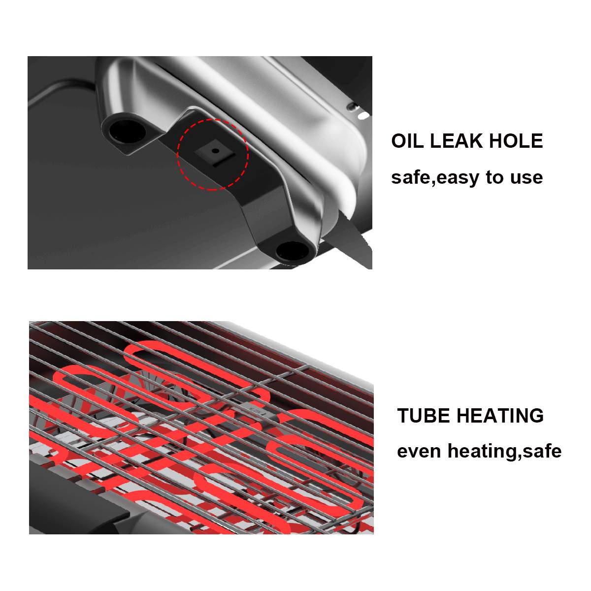 2000W Household BBQ Grill Electric Barbecue Machine Smokeless Grilled Meat Pan 6 Temperatures Hotplate Oven Kitchen Appliances