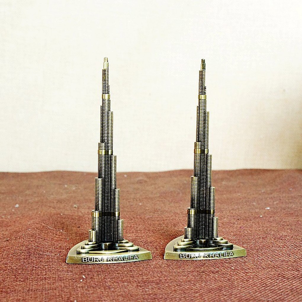 Burj khalifa dubai världens högsta byggnadsarkitektur modell dekoration 13/18cm