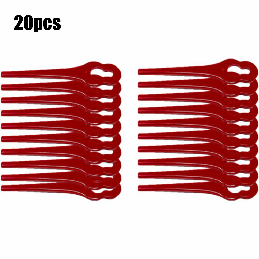 Remplacement de tondeuse à gazon en plastique rouge, 20 pièces, pour IKRA HURparade TXHATI, batterie 18 Li, pièce d'outil de jardin
