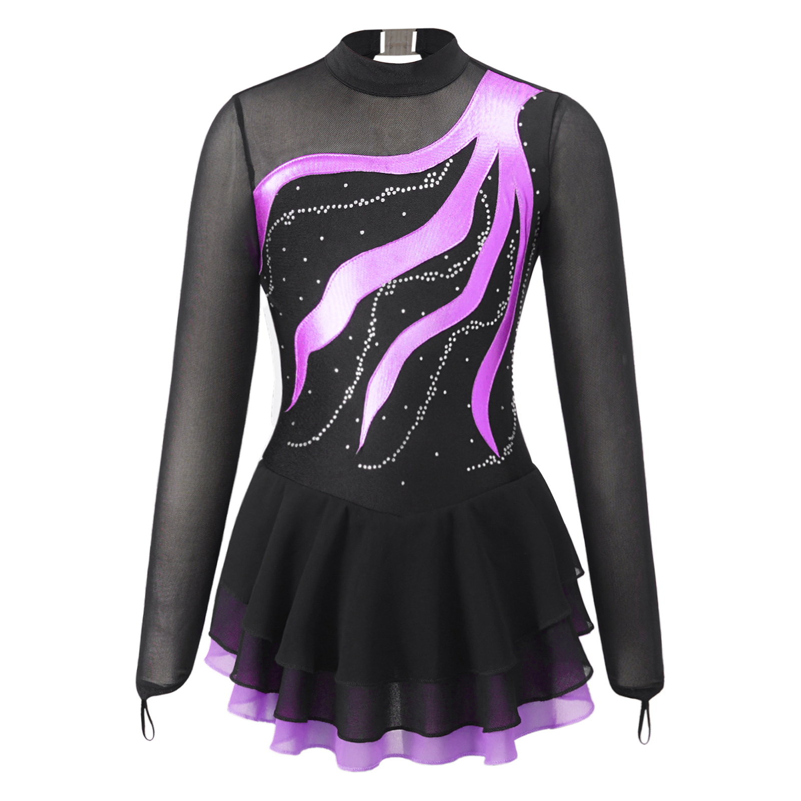 Vestido de Ballet para niñas, vestidos de patinaje artístico, Traje de Ballet de manga larga, vestido de baile de bailarina, gimnasia, patinaje sobre ruedas, Ropa de baile