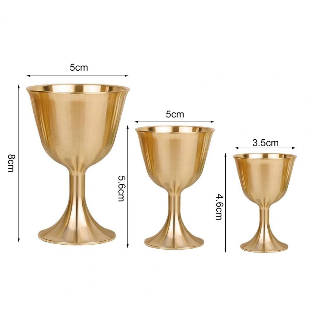 Vinbæger messing drikkeglas messing kalk kop drikkeglas kopper lampeholder metal spiritus tumbler til fest hjemme