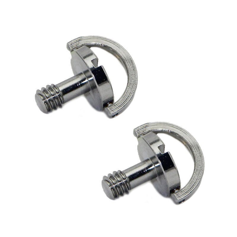 10Pcs/set Camera screws 1/4 Inch D-Ring Screw Stainless Steel Quick release screw Durable Stainless Steel D-Ring Screw For Camer