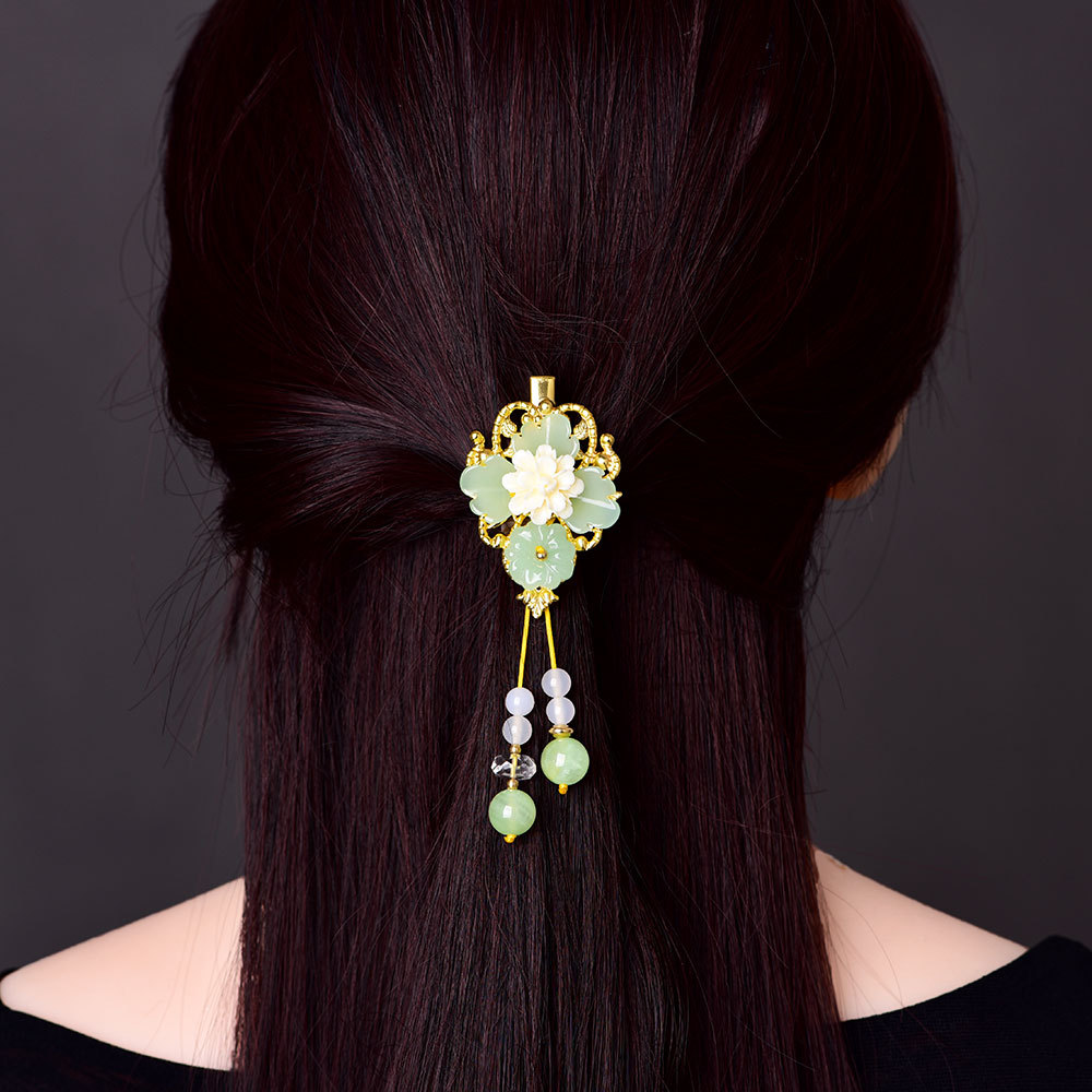 Koreaanse Mode Verse Haarspeld Clip Klassieke Retro Glad Gekleurde Glazuur Haarspelden Exquisite Etnische Stijl Vrouwelijke Haar Sieraden