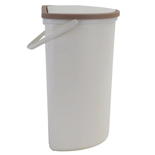 10L Trash Can Trash Bin With Lid For RV Camping Boats Caravan Motorhome Convenient For Installation On Doors Or Walls Car Trash