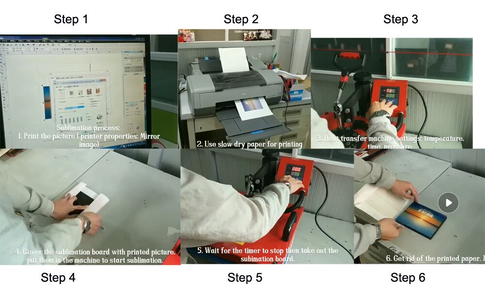 Blank DIY Fotolijst MDF houten Sublimatie warmte pers Leeg Bureau plaque foto foto board plaat 5 stuk/partij