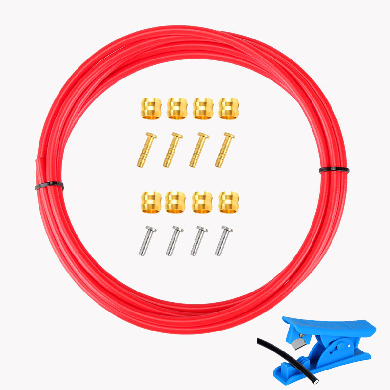 MTB 2.5m przewód hamulcowy rowerowy 5mm nylon Mountian rower tarcza hydrauliczna rura olejowa wąż rurowy BH59/BH90 igła olejowa T głowica