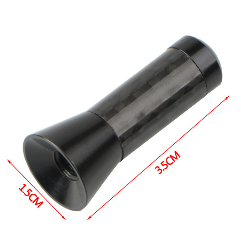 Car Roof Antenna Carbon Fiber 3.5/8/12cm Radio Aerial Antenna Radio FM/AM Metal Receiving Antennas Short Stubby Mast Antenna